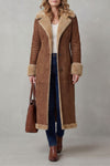 Sabina – Long Shearling-Style Winter Coat – Victoria Studio