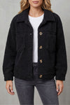 Flora – Textured Fleece Button Jacket – Victoria Studio