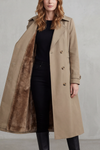 Célestine – Faux-Fur Lined Double-Breasted Trench – Victoria Studio