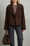 Anaïs – Cropped City Wool-Blend Jacket – Victoria Studio