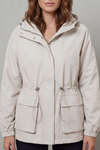 Rhea – Chaqueta impermeable con cordón ajustable – Victoria Studio