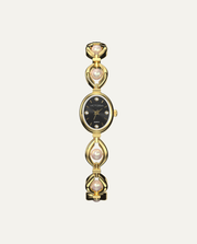 Gold Stainless Steel / Black Dial