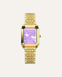 Gold Stainless Steel / Pink Dial