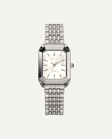 Silver Stainless Steel / White Dial