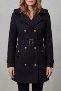 Solène – Tailored Hooded Trench Coat – Victoria Studio