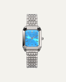 Silver Stainless Steel / Blue Dial