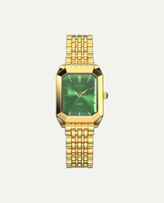 Gold Stainless Steel / Green Dial