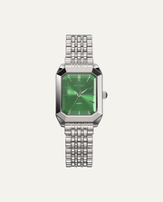 Silver Stainless Steel / Green Dial
