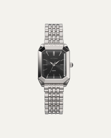 Silver Stainless Steel / Black Dial