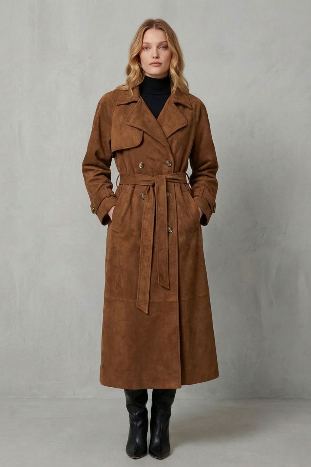 Verona – Trench effet suédine – Victoria Studio
