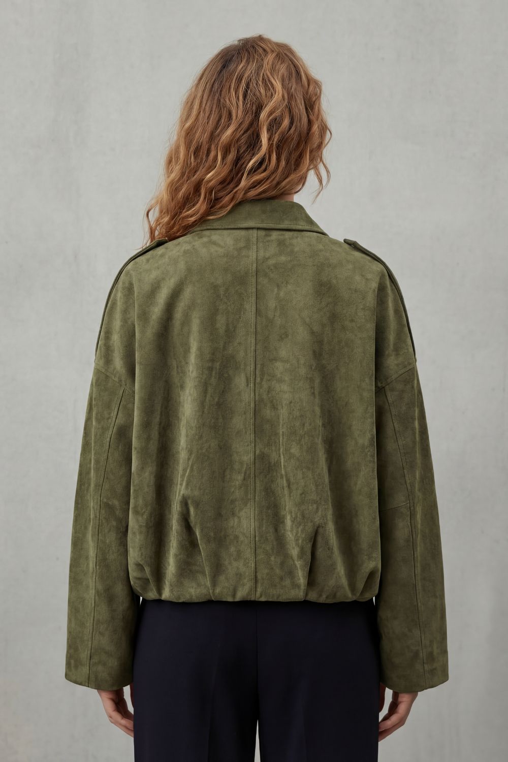 Solara – Blouson bomber effet suédine – Victoria Studio
