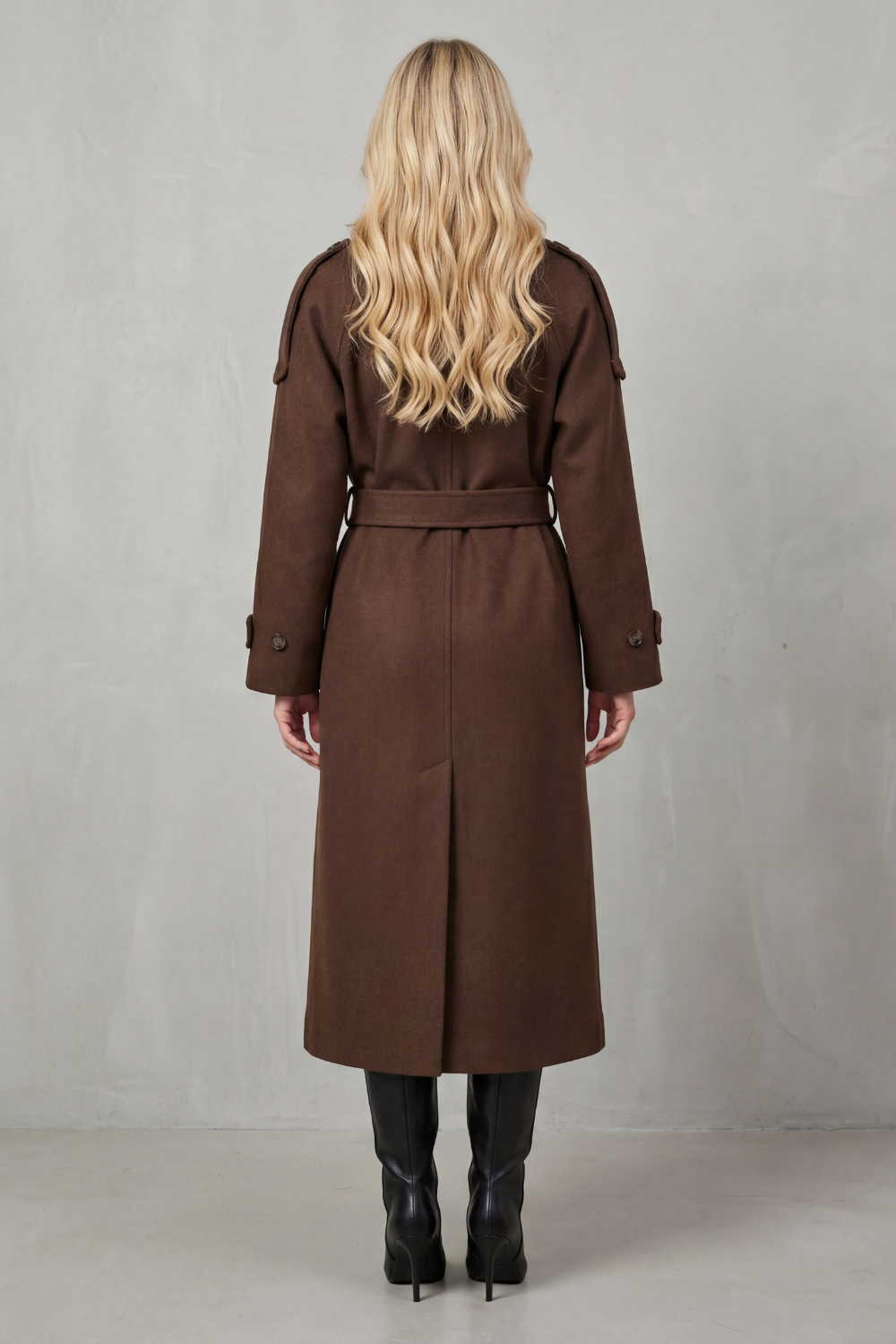 Adeline – Trench ample en mélange de laine – Victoria Studio