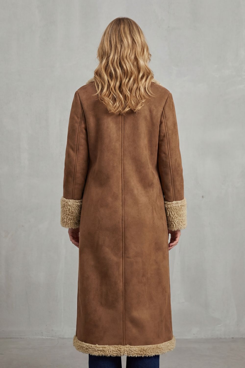 Sabina – Cappotto lungo invernale effetto montone – Victoria Studio