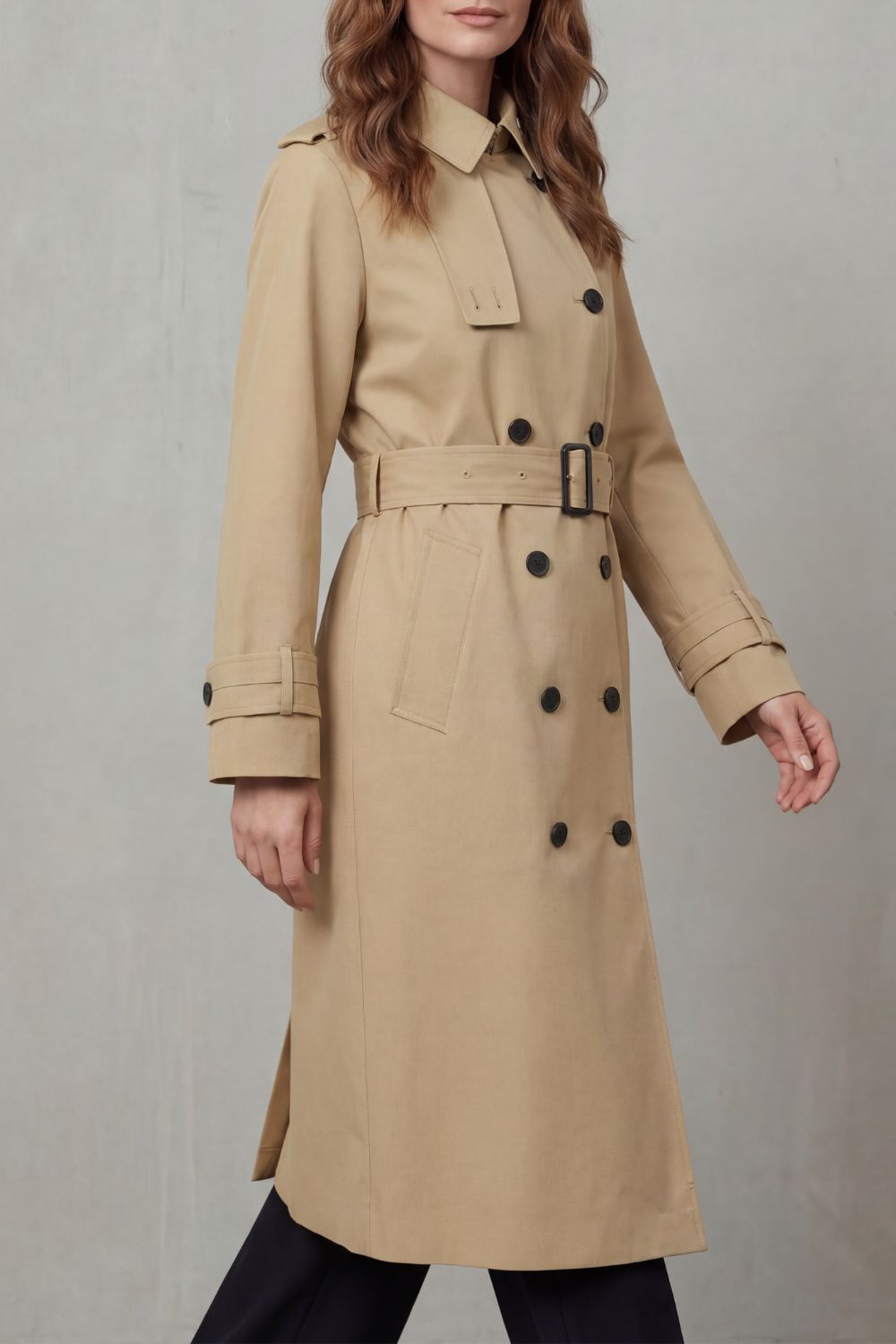 Sorella – Classic Double-Breasted Trench – Victoria Studio