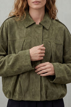 Solara – Blouson bomber effet suédine – Victoria Studio
