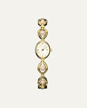 Gold Stainless Steel / White Dial