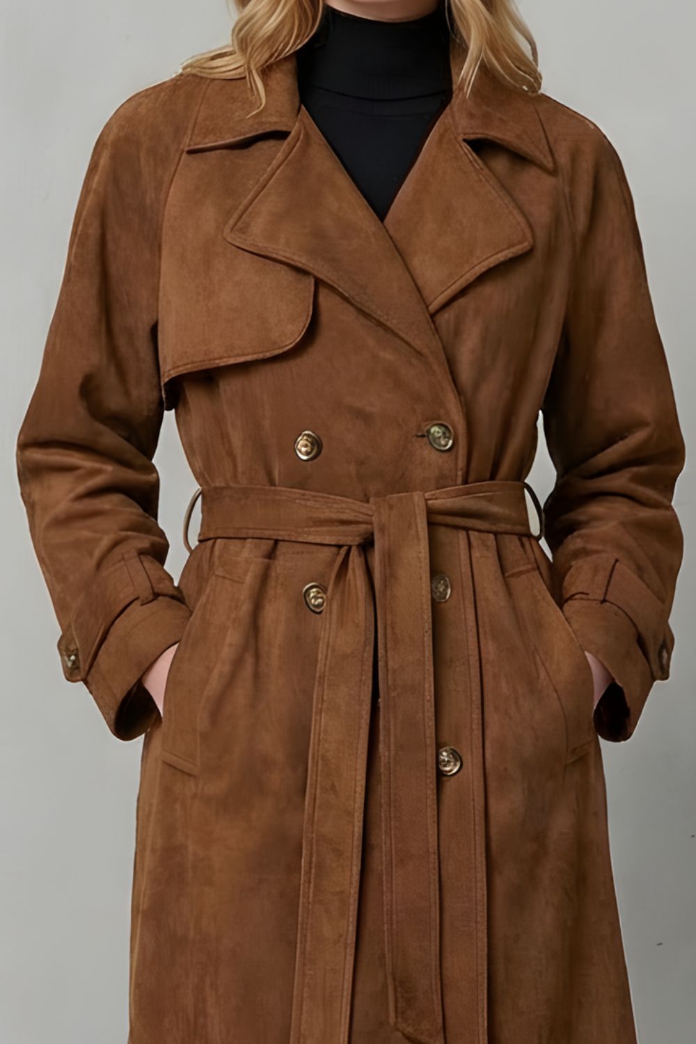 Verona – Trench effet suédine – Victoria Studio