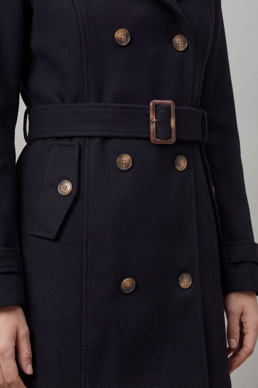 Solène – Tailored Hooded Trench Coat – Victoria Studio