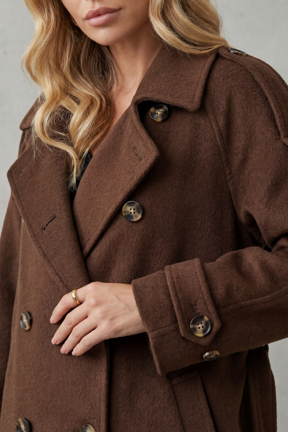 Adeline – Trench ample en mélange de laine – Victoria Studio