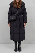 Fiora – Belted Long Puffer Coat – Victoria Studio