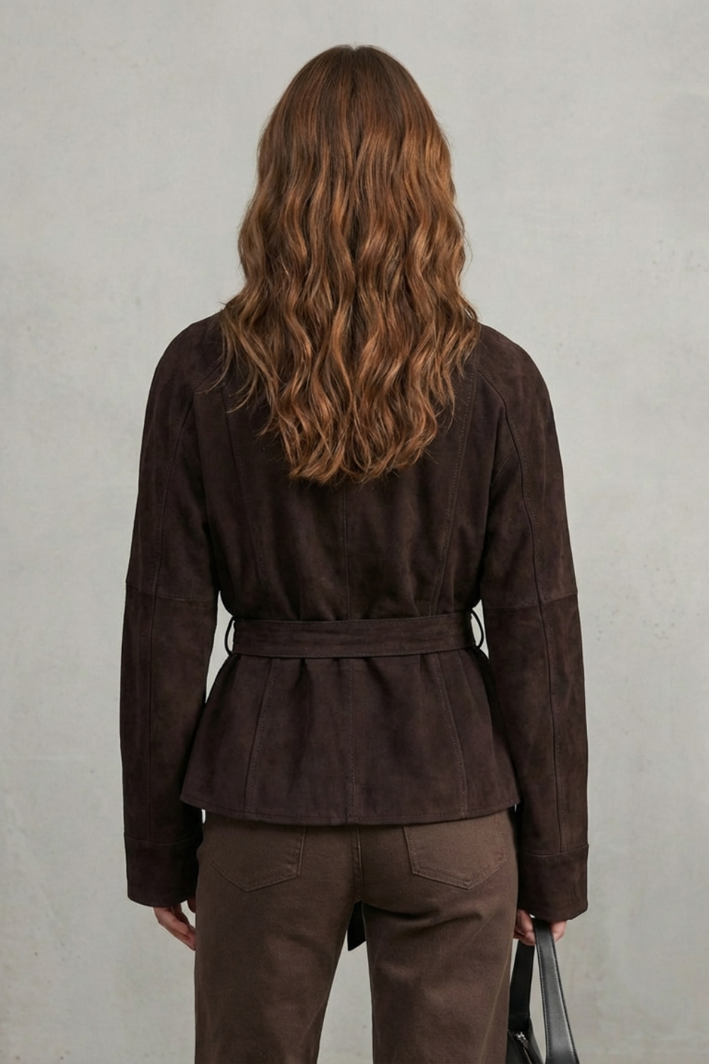 Lucienne – Veste courte croisée en mélange de laine – Victoria Studio