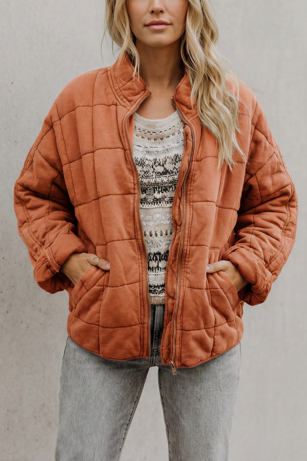 Elara – Chaqueta acolchada de corte relajado – Victoria Studio