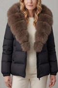 Aster – Faux-Fur Trim Puffer Jacket – Victoria Studio