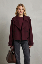 Anaïs – Chaqueta urbana corta de mezcla de lana – Victoria Studio