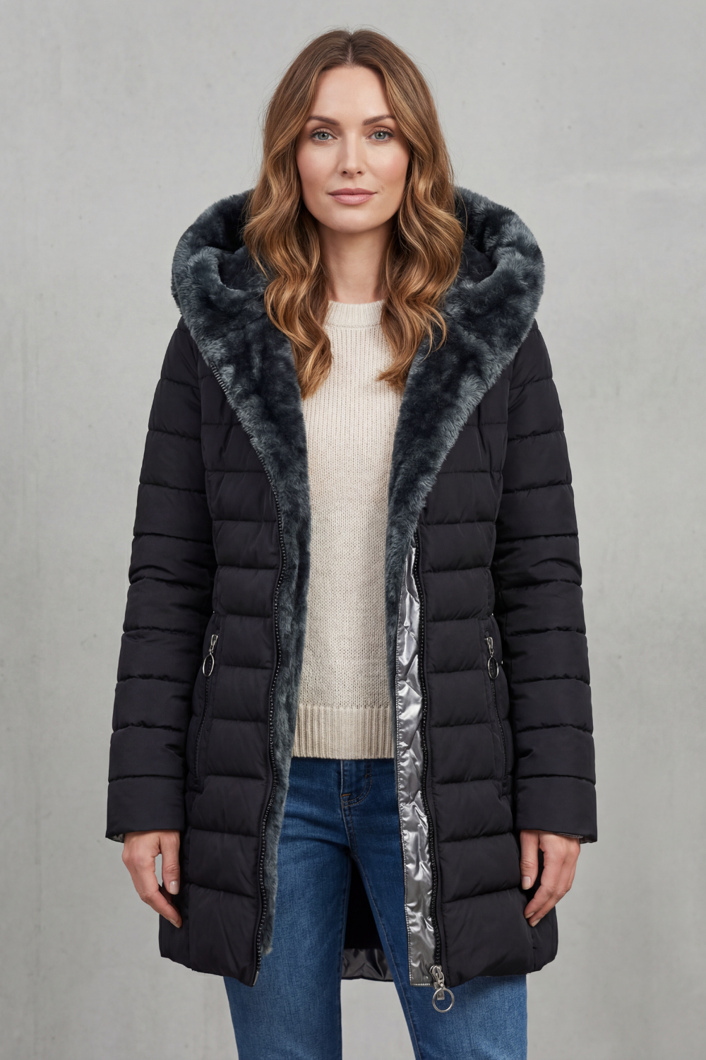 Eveline – Faux-Fur Lined Winter Parka – Victoria Studio