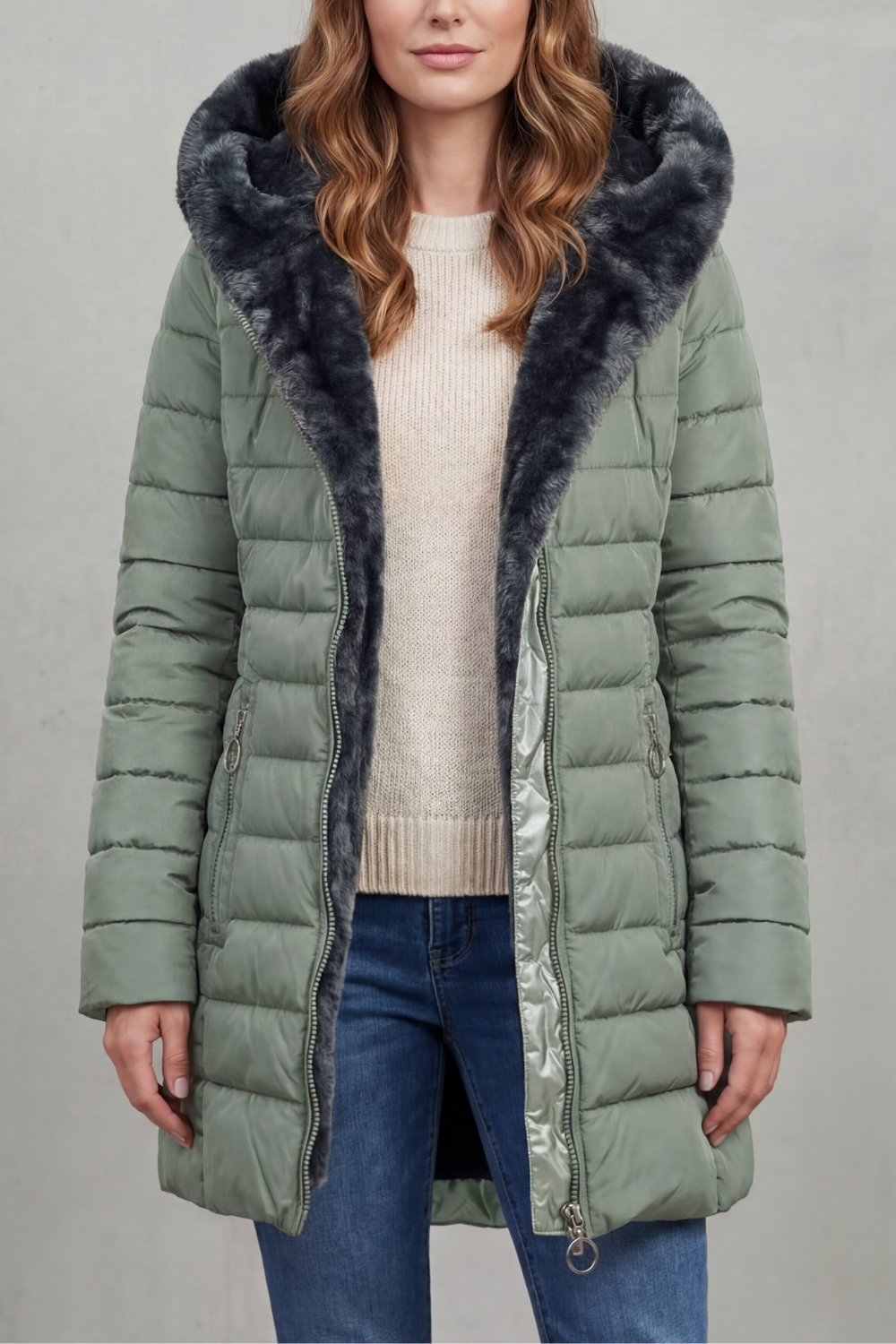 Eveline – Faux-Fur Lined Winter Parka – Victoria Studio