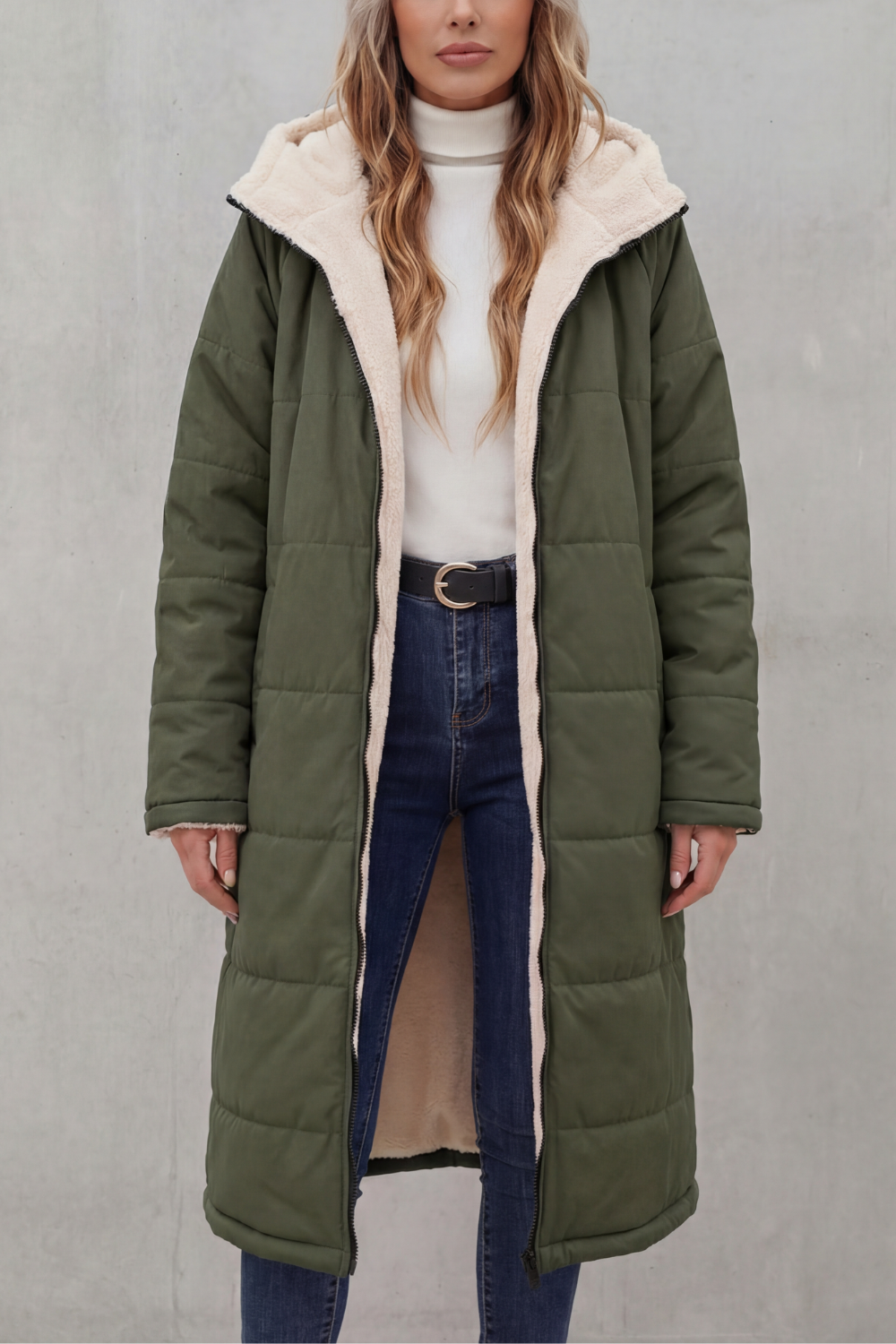 Cambria – Fleece-Lined Longline Coat – Victoria Studio