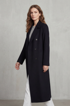 Maëlle – Double-Breasted Wool-Blend Coat – Victoria Studio
