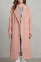 Maëlle – Double-Breasted Wool-Blend Coat – Victoria Studio