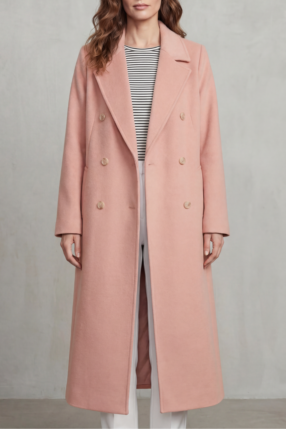 Maëlle – Double-Breasted Wool-Blend Coat – Victoria Studio
