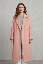 Maëlle – Double-Breasted Wool-Blend Coat – Victoria Studio