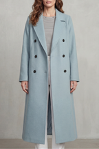 Maëlle – Double-Breasted Wool-Blend Coat – Victoria Studio