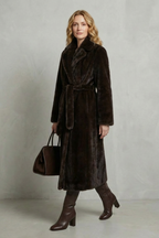 Isadora – Oversized Faux-Fur Long Coat – Victoria Studio