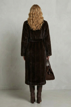 Isadora – Oversized Faux-Fur Long Coat – Victoria Studio