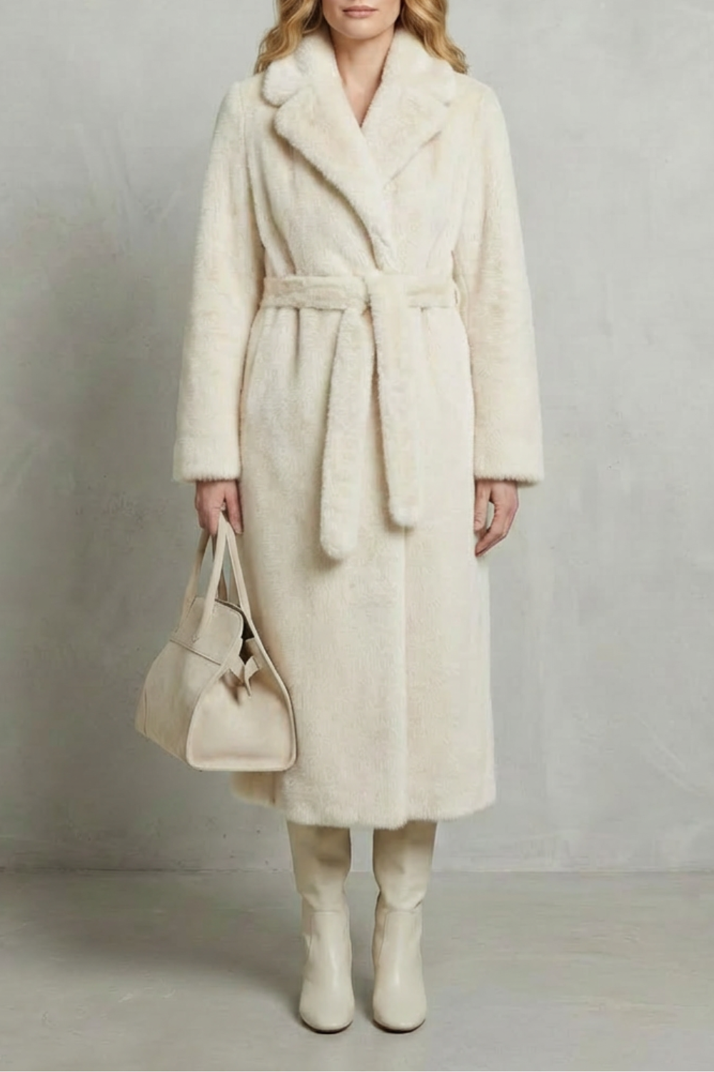 Isadora – Oversized Faux-Fur Long Coat – Victoria Studio