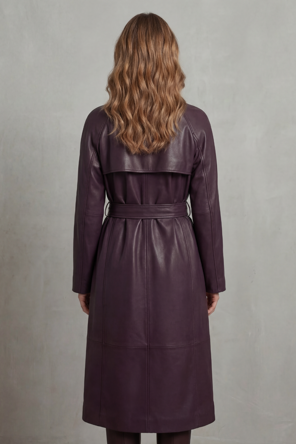 Margaux – Trench ceinturé en similicuir – Victoria Studio