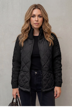 Noella – Knit-Detail Quilted Jacket – Victoria Studio