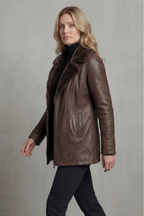 Romina – Chaqueta de polipiel con forro de borreguito – Victoria Studio