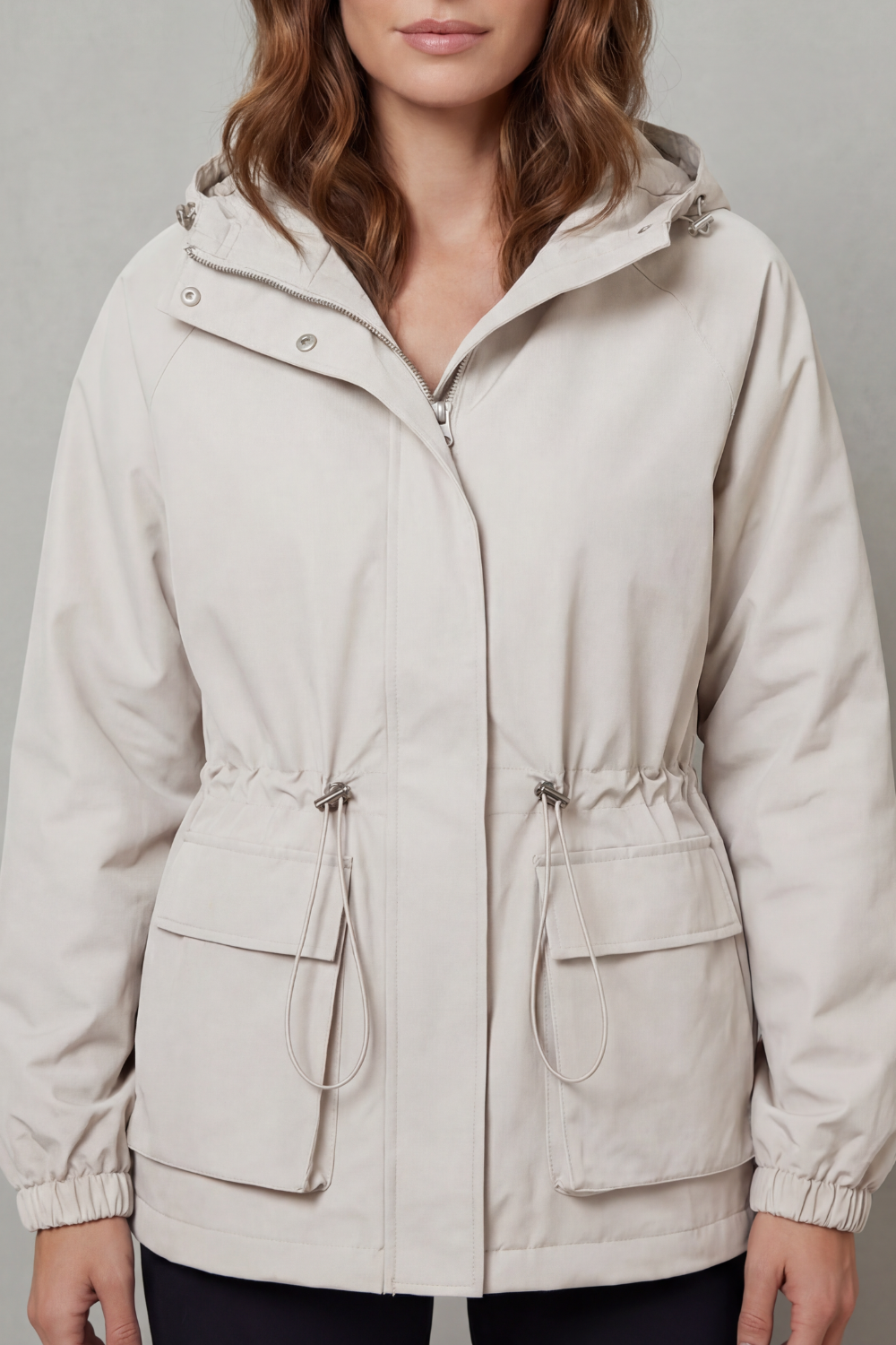 Rhea – Veste imperméable à cordon de serrage – Victoria Studio