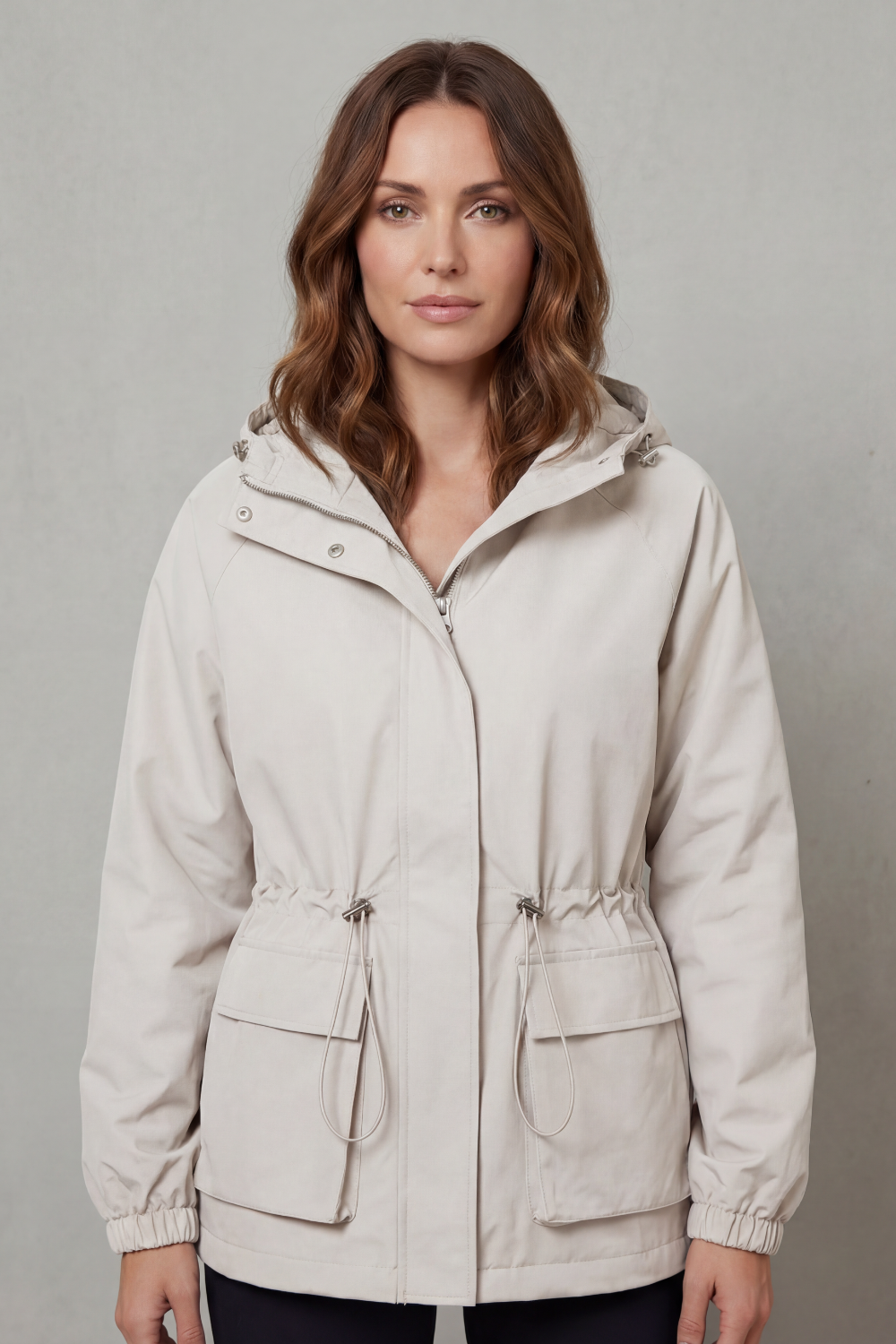 Rhea – Veste imperméable à cordon de serrage – Victoria Studio