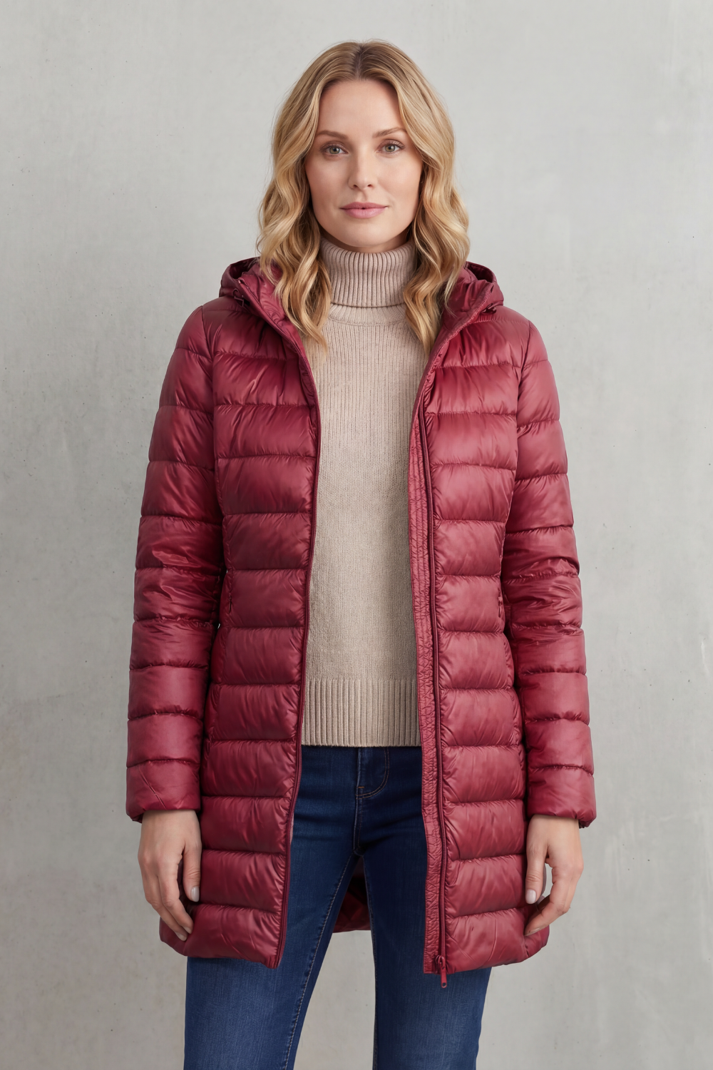 Serena – Lightweight Hooded Puffer Jacket – Victoria Studio