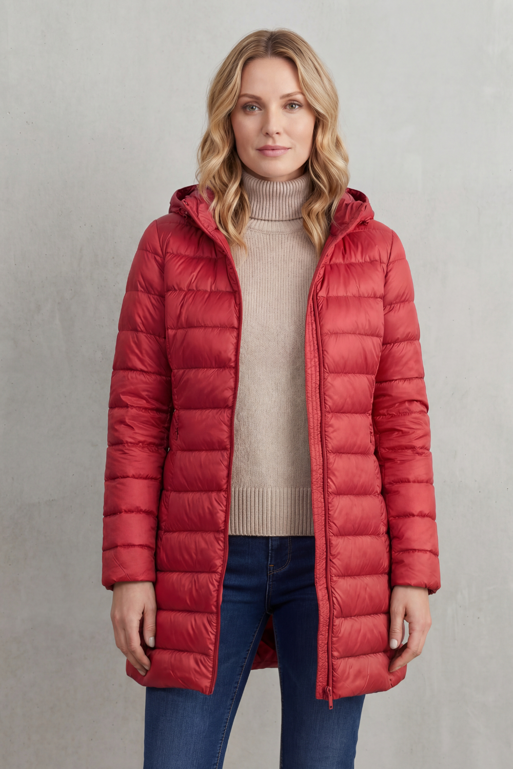 Serena – Lightweight Hooded Puffer Jacket – Victoria Studio