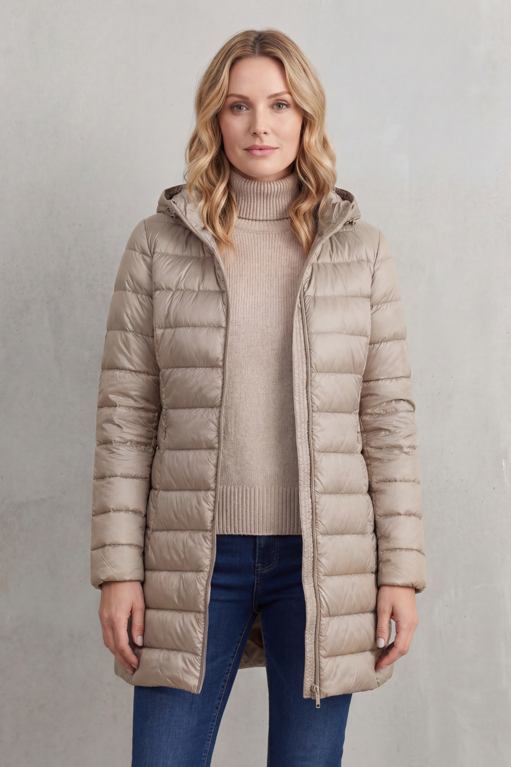 Serena – Lightweight Hooded Puffer Jacket – Victoria Studio