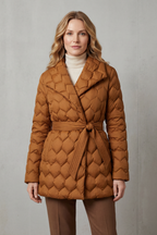 Soline – Sculpted Belted Puffer Jacket – Victoria Studio