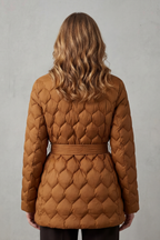 Soline – Sculpted Belted Puffer Jacket – Victoria Studio