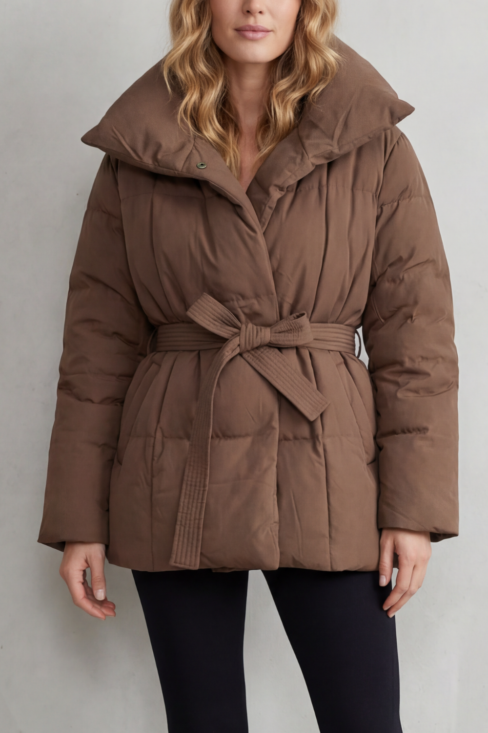 Valeria – Doudoune oversize ceinturée – Victoria Studio